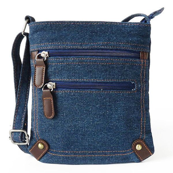 

women denim messenger bags denim woman mini small shoulder bag vintage rivet satchels ladies crossbody sling bag bags
