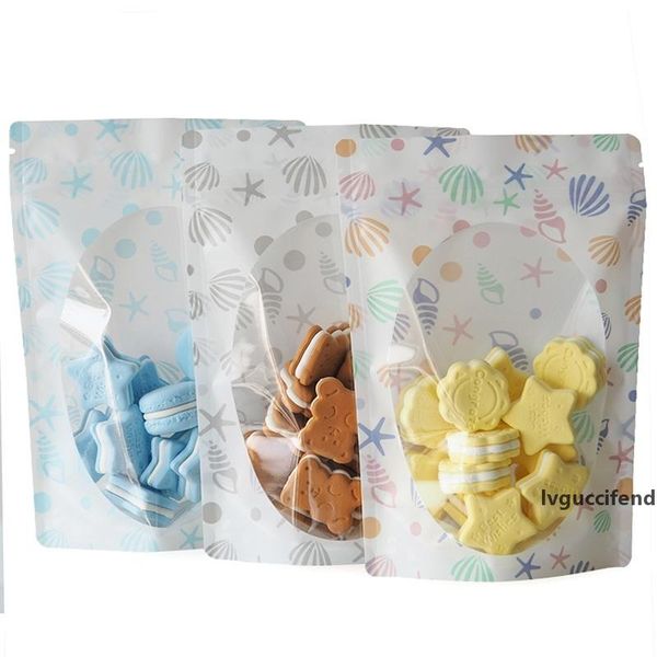 

lovely self sealing bag transparent mask powder trial loading packaging bag candy biscuits nut sealing bag lx2684