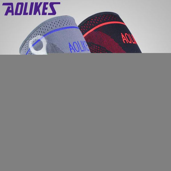 

1pcs basketball knee brace compression knee support sleeve protection of injury recovery volleyball fitness sport safety, Black;gray