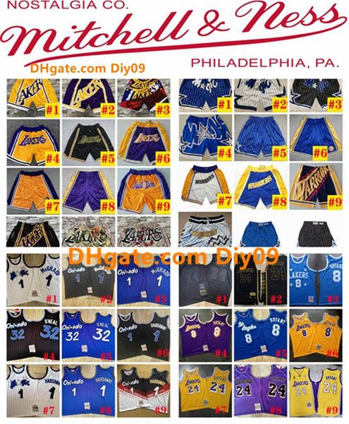 

authentic stitched mens just don pocket shorts new hip-hop all city team name & year id tags mitchell ness nba basketball shorts jerseys, Black
