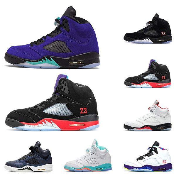 

mens basketball shoes 5 alternate grape fire red 3 light aqua bule suede oil grey sports trainers sneakers fashion outdoor