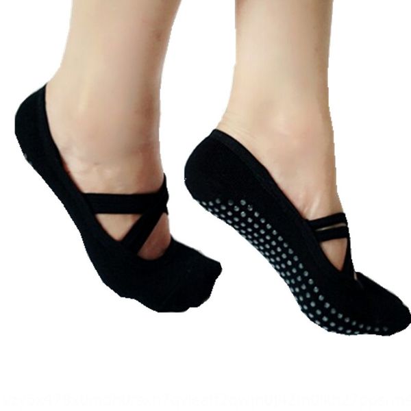 

non-slip particle yoga dance bamboo fiber yoga socks sports exercise exercise fitness dance sports fitness socks, Black