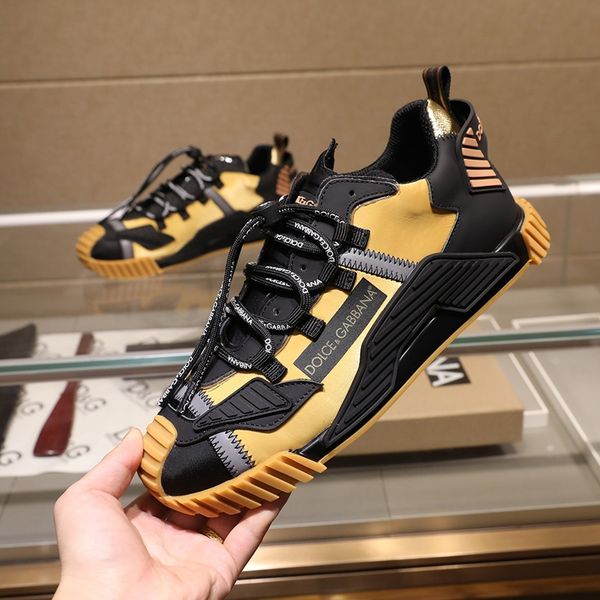 

194 brand designer high-quality men's casual sports shoes, outdoor casual shoes, with original box packaging size 38--45, Black