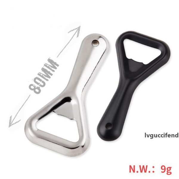 

stainless steel bottle opener silver black beer bottle opener creative promotional gifts 8cm small openers kitchen bar tool
