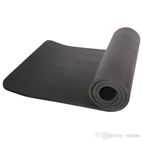

15mm thick nbr non slip yoga mat / fitness mat with excluding package bag 183x61x1.5 (cm) black