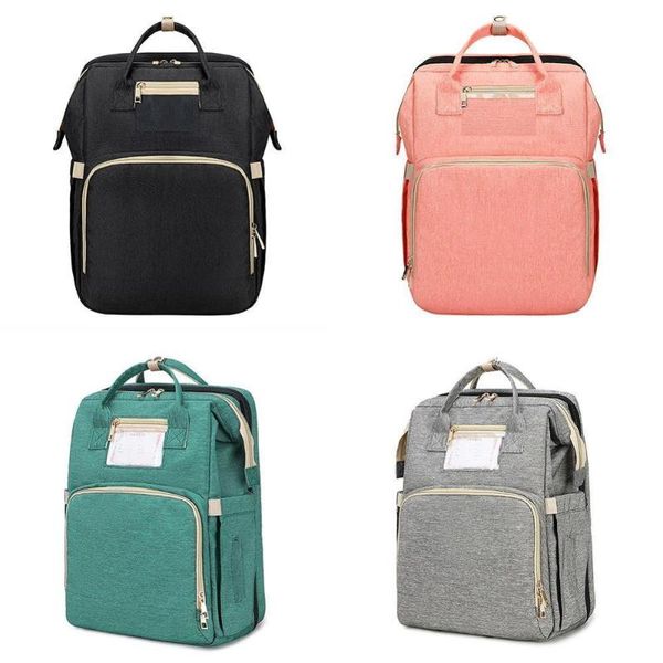 

large capacity diaper bag backpack multifunctional foldable baby bed crib bag maternity handbag stroller insulation nursing