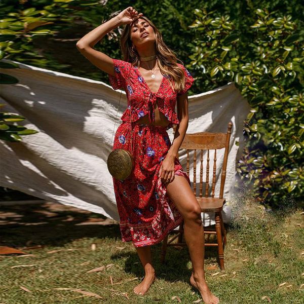 

2020 seaside on vacation suit -dress nation disturbance sago second half -body longuette camisole jacket suit red, Gray