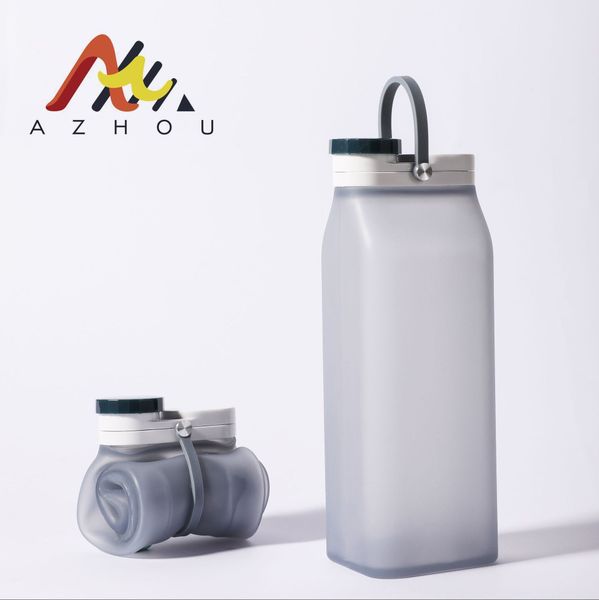 

curly folding silicone milk bottle 600ml portable travel creative water cup kettle sports outdoor sportssilicone outdoor sports