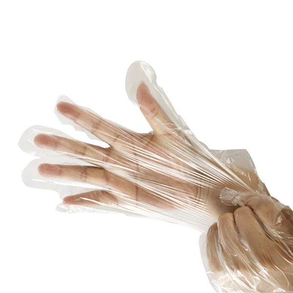 

100pcs food grade disposable vinyl gloves anti-static plastic gloves home outdoor hiking camping gloves