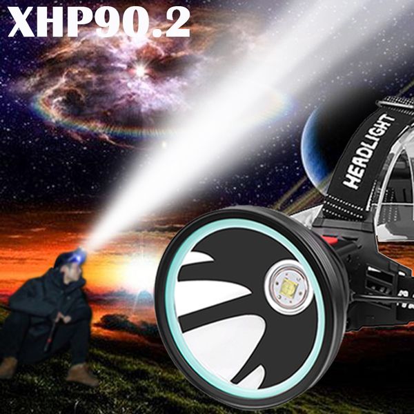 

headlamps xhp90.2 led headlamp 3 modes xhp50.2 torch white yellow color lighting head lamp 32w 18650 battery for fishing