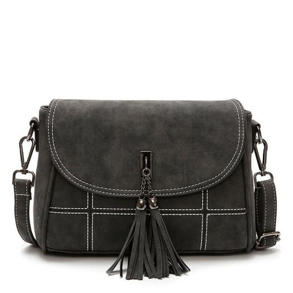

women's handbags fashion ladies new satchel tassel soft vintage solid casual shoulder bags messenger crossbody bags female totes