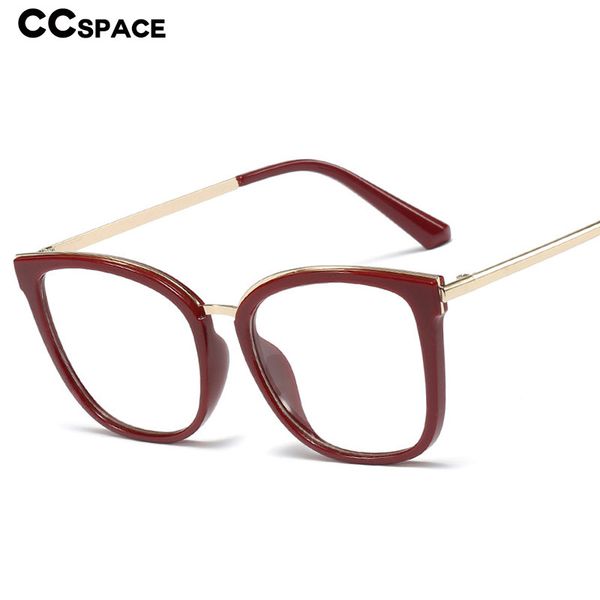 

48106 square plastic titanium glasses frames cat eye ultralight men women optical fashion computer glasses, Black
