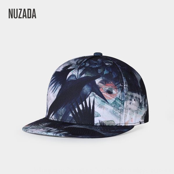 

nuzada new flat eaves hip-hop style urban fashion personality hat simple fashion baseball baseball cap cap, Blue;gray