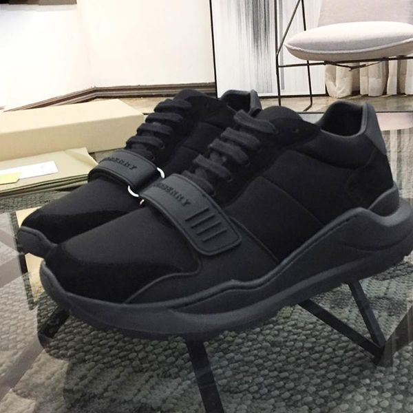 

vintage check cotton sneakers men shoes scarpe da uomo di lusso casual lace -up fashion men shoes lightweight luxury shoes, Black