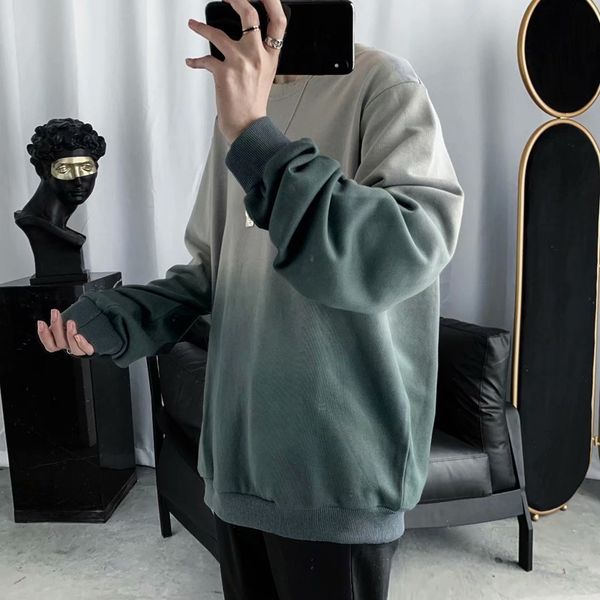 

2020 harajuku spring hip hop pullover hoodies men fashion streetwear gradient print casual men hoodie sweatshirt male m-2xl, Black