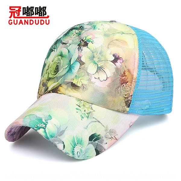 

2019 new outdoor leisure sunscreen hat lace sunscreen baseball hat mesh breathable baseball cap female cap, Blue;gray