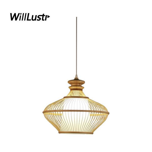 

japan style bamboo pendant lamp parchment suspension light restaurant teahouse l inn bar bistro handmade hanging lighting