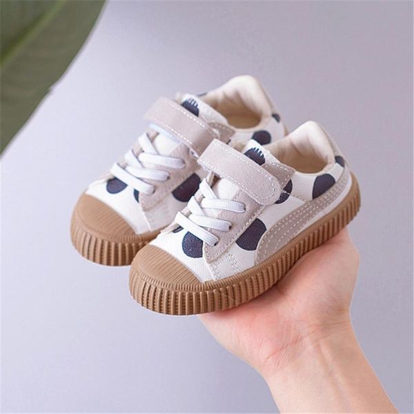 

2020 autumn basic children's canvas shoes boys girls breathable hook&loop shoes sneakers soft bottom non-slip casual kids, Black