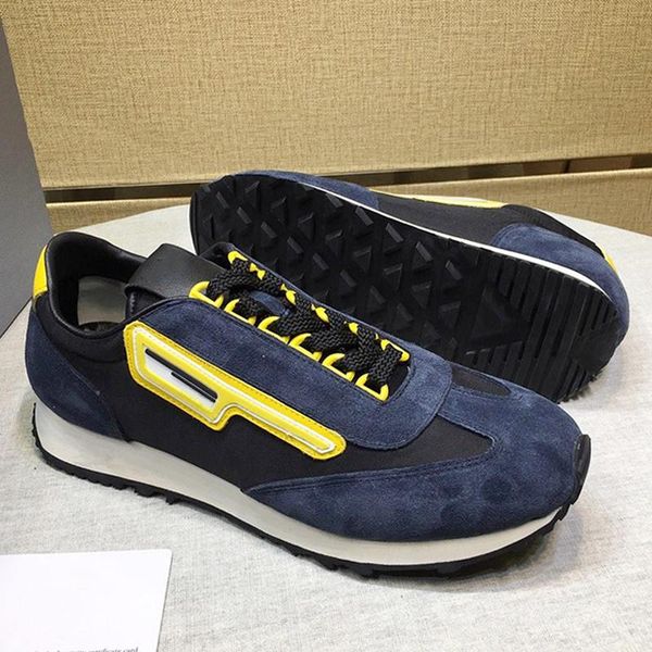 

suede and nylon sneakers mens shoes fashion comfortable plus size footwears outdoor walking shoes low lace -up men shoes fast delivery, Black