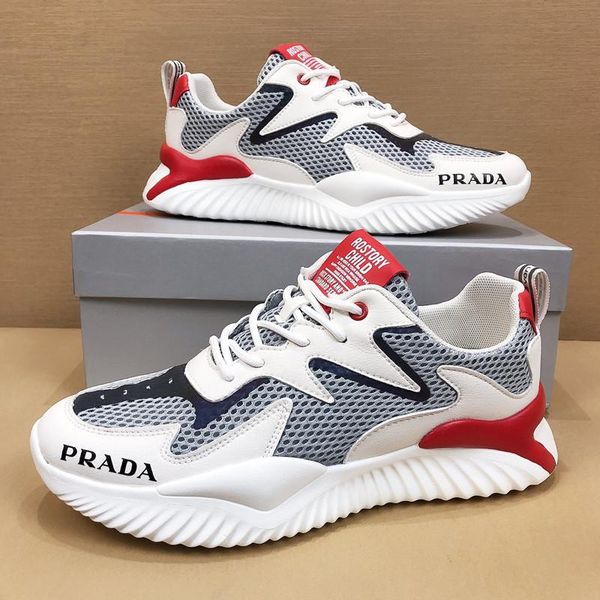 

52designers create menmens outdoor travel shoes, trendy leisure all-match sports shoes, jogging shoes, original packaging and box delivery, Black