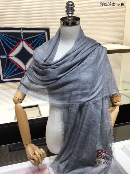 

rainbow knight long scarf designer scarf bucket hat hats baseball cap women luxury designer scarves silk designer head scarf, Blue;gray