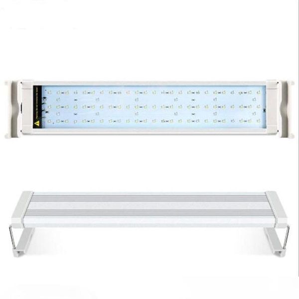 

ac110-220v rgbw 7.5-38w led aquarium light fish tank aquatic lamp waterproof full spectrum plant grow light adjustable