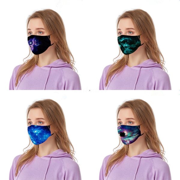 

blue ot fa mask reusable cartoon print cubrebocas contaminacion ultraviolet proof wasable running riding bike protective bde2011 g#600