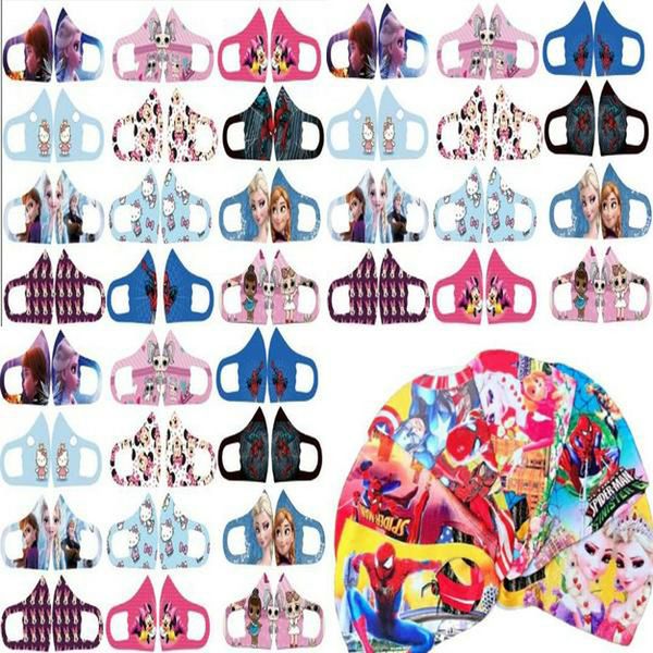 

cartoon face mask facemasks cartoon characters face cover nose face mouth protection dhl fashion mouth mask hodya otsweet, Black