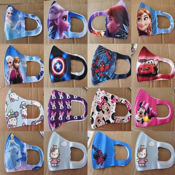 

boys lover cartoon character masks cloth face mask cartoon stretch mask for kids boys lover start your look off right tll, Black