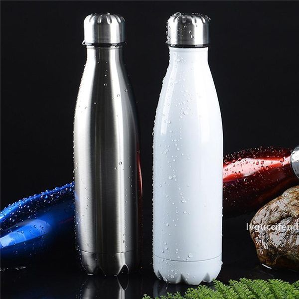 

100pcs wholesale cola shaped bottle cola water bottle summer promotion 17oz/500ml cola shaped water bottle 304 stainless steel
