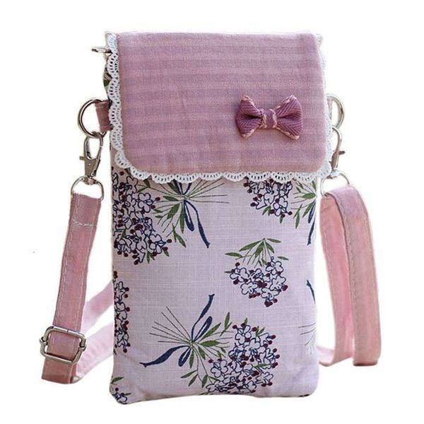 

женщины мода canvas мобильного телефона плечо держатель мешок crossbody чехол ремень сумка кошелек кошелек карта