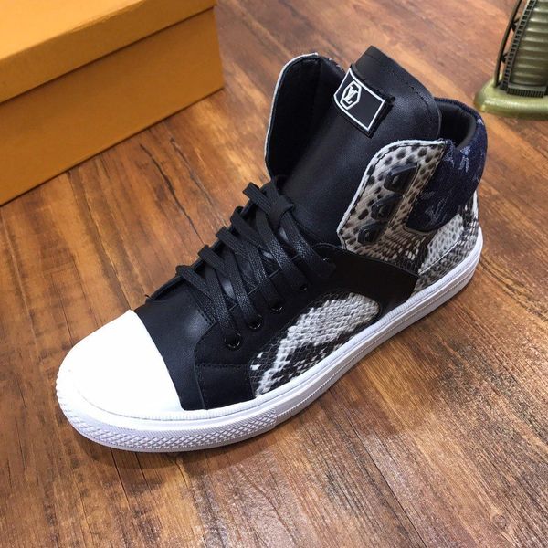 

new26 fashion high men's shoes casual breathable sports personality men's shoes business comfortable travel running shoes zapatos, Black