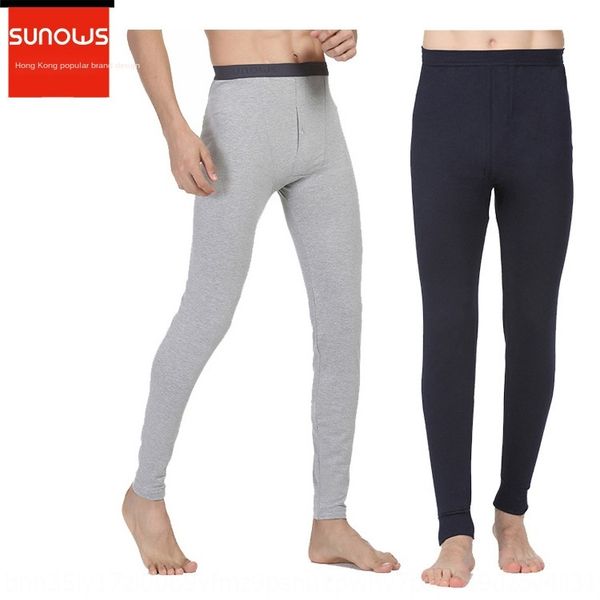 

new and winter men's autumn warm tight tight warm single autumn pants fashion slim cotton leggings men's cotton pants, Black;white