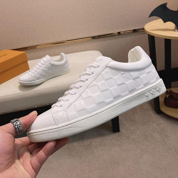 

2020a luxury design leather printed breathable sports shoes fashion wild mens casual shoes mens banquet shoes size: 38-451, Black