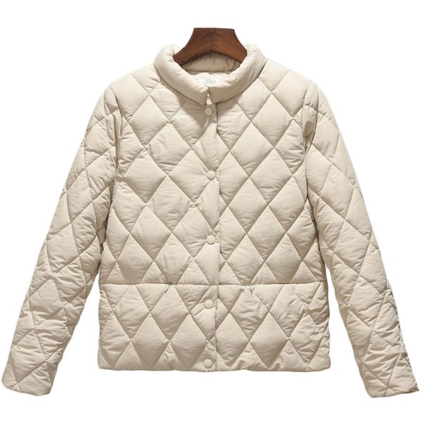 

women's down & parkas autumn winter short cotton jacket women lightweight korean casual warm jackets small f964, Black