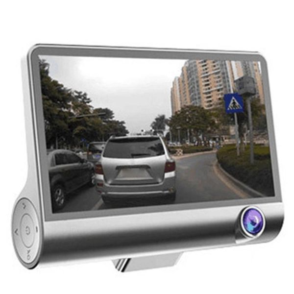 

dashcam b28 / car dvr 4 inch car camera fhd 1080p auto dashboard camera recorder 3 recorder lens with rear view