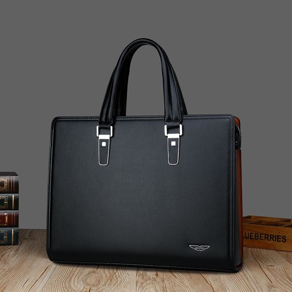 

men's hand computer hand business briefcase shoulder crossbody trendy men's password lock computer bag business bag, White