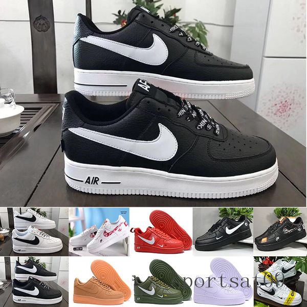 

сделка продажа one 1 dunk мужчины женщина flyline кроссовки, спорт скейтбординг ones обувь high low cut белая черные открытые кроссовки крос, Black