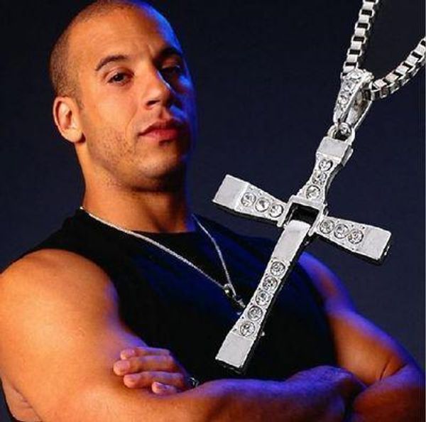 

furious 7 cross necklace toledo personalized necklace men with money in europe and america pendant jewelry, Silver