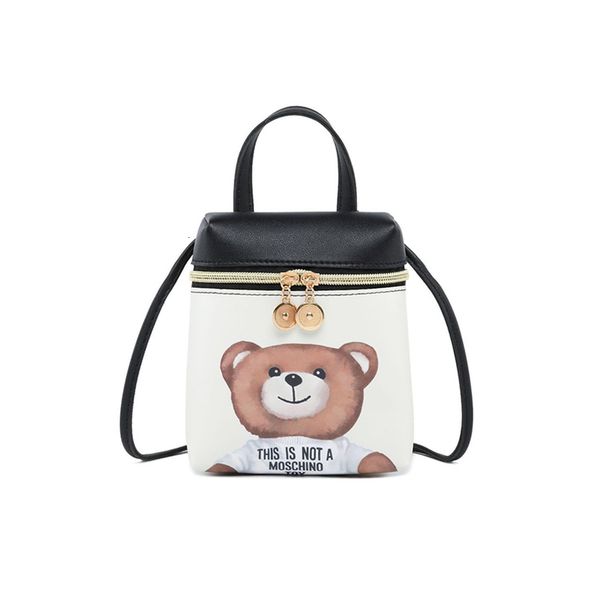

cartoon women fashion cartoon printing shoulder bags ins popular mini pu cute bear bucket bag lady multi function messenger bolsa ss3570