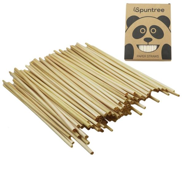 

300pcs природные соломы пшеницы экологичный соломы одноразовая 100% биоразлагаемые трубочки бар кухонные принадлежности
