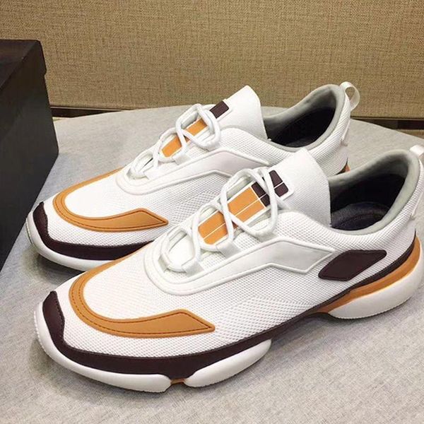 

fashion classic knit fabric cloudbust sneakers men 's shoes comfortable casual shoes low lace -up men shoes zapatos de moda para h, Black