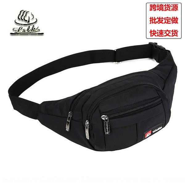 

multi-layer nylon sports leisure multi-layer nylon business money chest running bag men's personal business money satchel chest bag