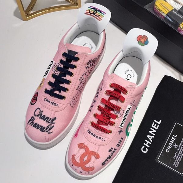 

new arrival2020 brand designer mens shoes white canvas sneaker fashion womens running trainers outdoor low flat sneakers casual 23333