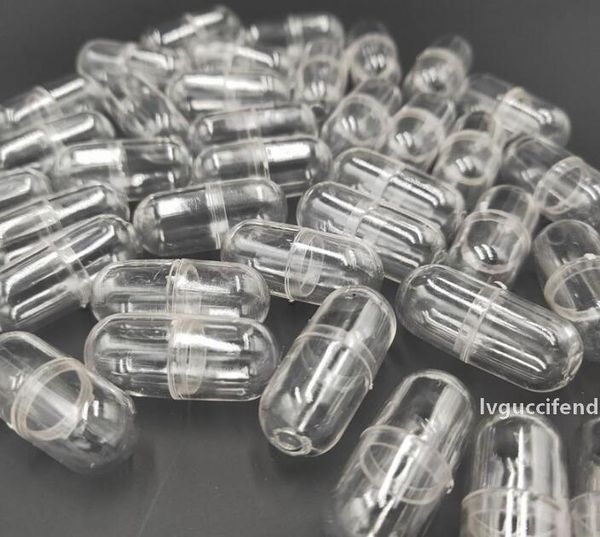 

transparent capsule shell plastic pill container medince pill cases medicine bottle splitters fast shipping
