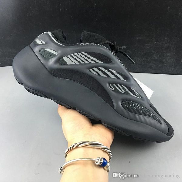 

release kanye west 700 v3 alvah black azael running shoes 3m reflective wave runner authentic men women sports sneakers with box h67799
