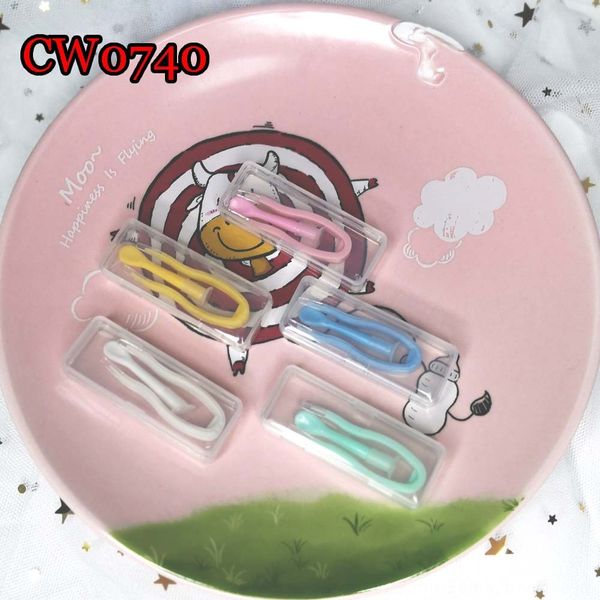 

cute pupil box color tweezers stick case invisible accessories lens care cw0740 accessory glasses nursing glasses, Blue