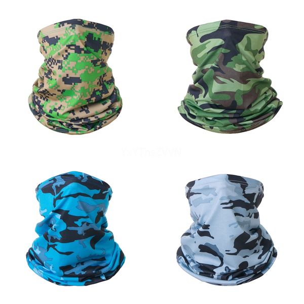 

new ice neck skull scarf camouflage magic skull scarf face dustproof gaiter uv protection fishing hiking cycling bandana face mask#512#180, Black