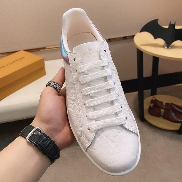 

2020e luxury design men's high-quality printed breathable sneakers, fashionable wild men's casual shoes, men's banquet shoes1, Black