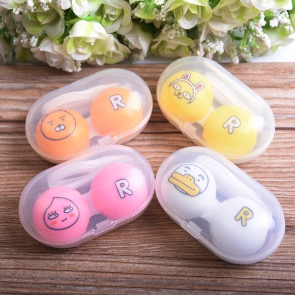 

new invisible case case nursing glasses pupil cute pp box invisible glasses care box, Blue